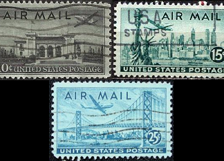 Estados Unidos   # C34 - C36  1946