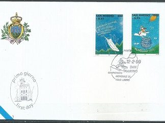 San Marino #1435 - 1436  1999  F.D.C.  Serie Completa "Campeonato Mundial de ala delta libre"