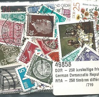 Alemania Republica Democratica 250 sellos diferentes