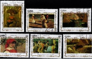 Cuba #3499 - 3504   1993  Serie completa "80 años del museo Nacional"