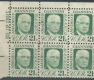 ESTADOS UNIDOS # 1400  1973 BLOQUE DE 6