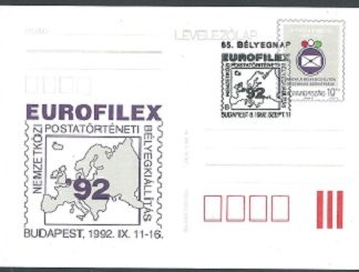 Hungria Eurofilex 1992 Entero Postal