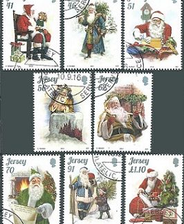JERSEY #1808 - 1815   2014  Serie completa "Navidad" 1/4 precio de catalogo