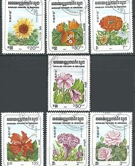 Kampuchea #434 -440 1983  Serie completa