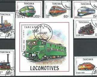 TANZANIA #800 - 807  1991 Serie completa con H.S.