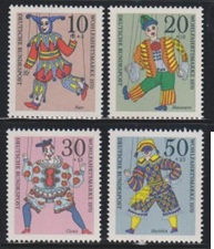 Alemania #B463 - B466 1970 Serie completa Nuevas NH "Marionetas"