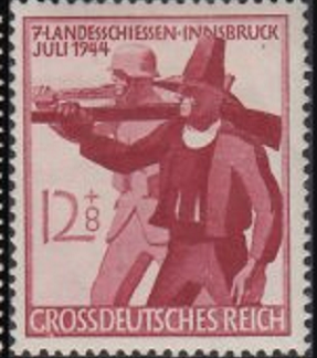 Alemania (III Reich) #B279 1944 Nueva SG "Tirador tirolés y soldado alemán"
