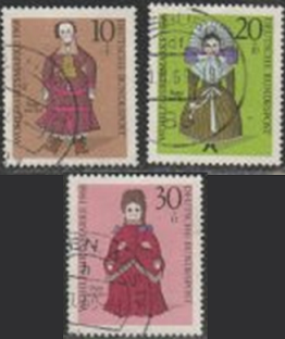 Alemania #B438 - B440 1968