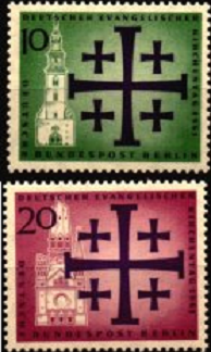 Alemania Berlin # 9N193 - 9N194 1961 Serie completa Nueva NH