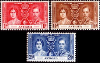 Antigua #81 - 83   1937  Serie completa  Nuevas NH