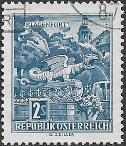 Austria #696 1962 " Fuente del Dragón"