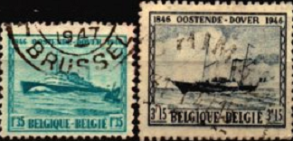 Belgica #368 y #370 1946