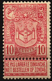 Belgica #77 1894 Nueva (Hinged)