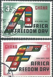 GHANA  #75 - 76  1960