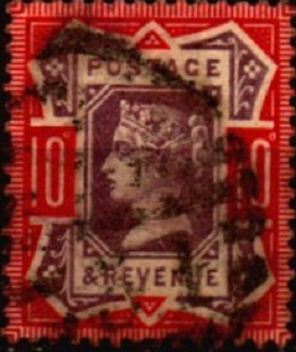 Gran Bretaña #121 1890 Scott $42.50 "Reina Victoria"