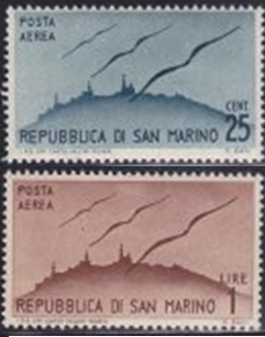 San Marino #C41 y #C43  1946 Nuevas (hinged)