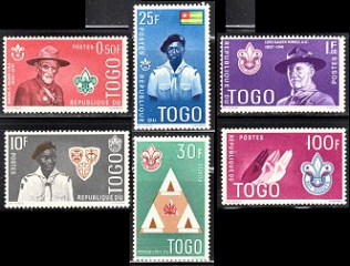 Togo #401 - 406 1961 Serie completa Nuevas  NH