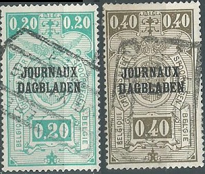 Belgica #P21 - P22 1929 NH