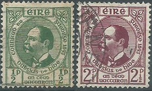 Irlanda #124 - 125 1943 Serie completa NH