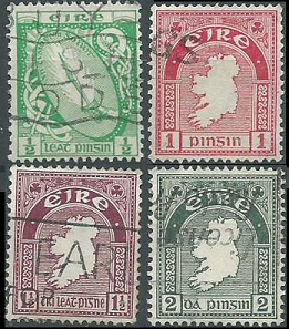 Irlanda #65 - 68 1922 NH