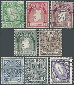 Irlanda #65 - 72 1922 NH