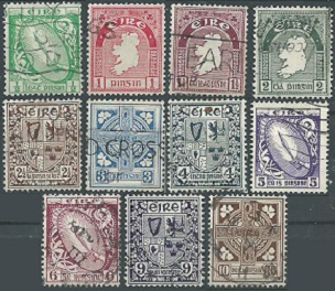 Irlanda #65 - 75 1922 NH