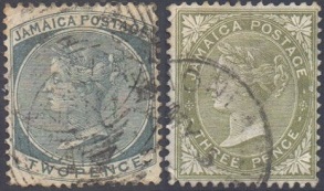 Jamaica  #20 - 21 1883