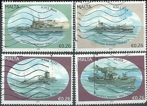 Malta #1466h, #1470d, #1471f - 1471g   2012  NH