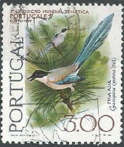 Portugal #1298  1976  NH  "Urraca de alas azules"