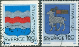 SUECIA #1457 - 1458 1983 NH