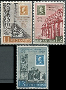 San Marino #439 - 441   1959  Nuevas NH