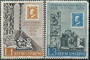 San Marino #439 y #441 1959