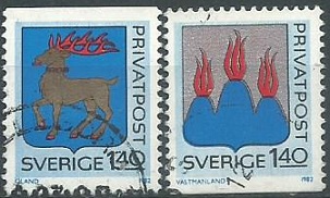 Suecia #1404 - 1405 1982 NH