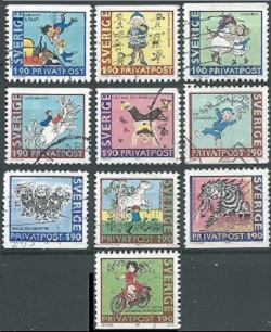 Suecia #1631 - 1640 1987 Serie completa NH