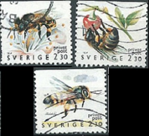 Suecia #1819 - 1821 1991  NH