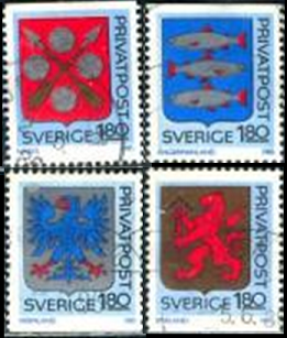 Sweden #1534 - 1537 1985 Serie completa NH
