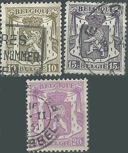 Belgica #267 - 269 1935