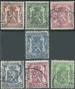 Belgica #272 - 278 1935
