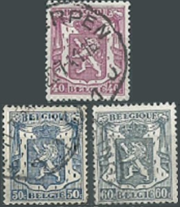 Belgica #274 - 276 1935