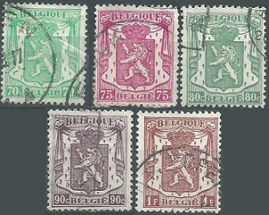 Belgica #278 - 282 1935