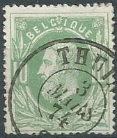 Belgica #32 1866 colores anilina