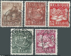 Belgica #375 - 379 1948