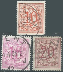 Belgica #407 - 409 1951