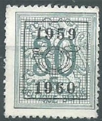 Belgica #412 1951 Precancelada 1959