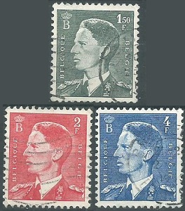 Belgica #446 - 448 1952