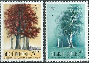 Belgica #737 - 738 1970 Serie completa Nuevas NH