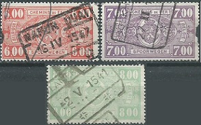 Belgica  #Q254 - Q256   1941