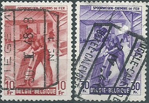 Belgica  #Q286 y #Q288  1945   NH