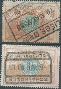 Belgica  #Q33 - Q34  1902