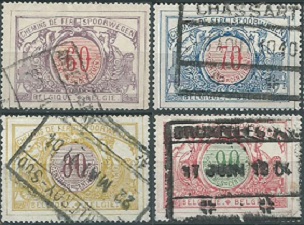 Belgica  #Q38 - Q41  1902  NH